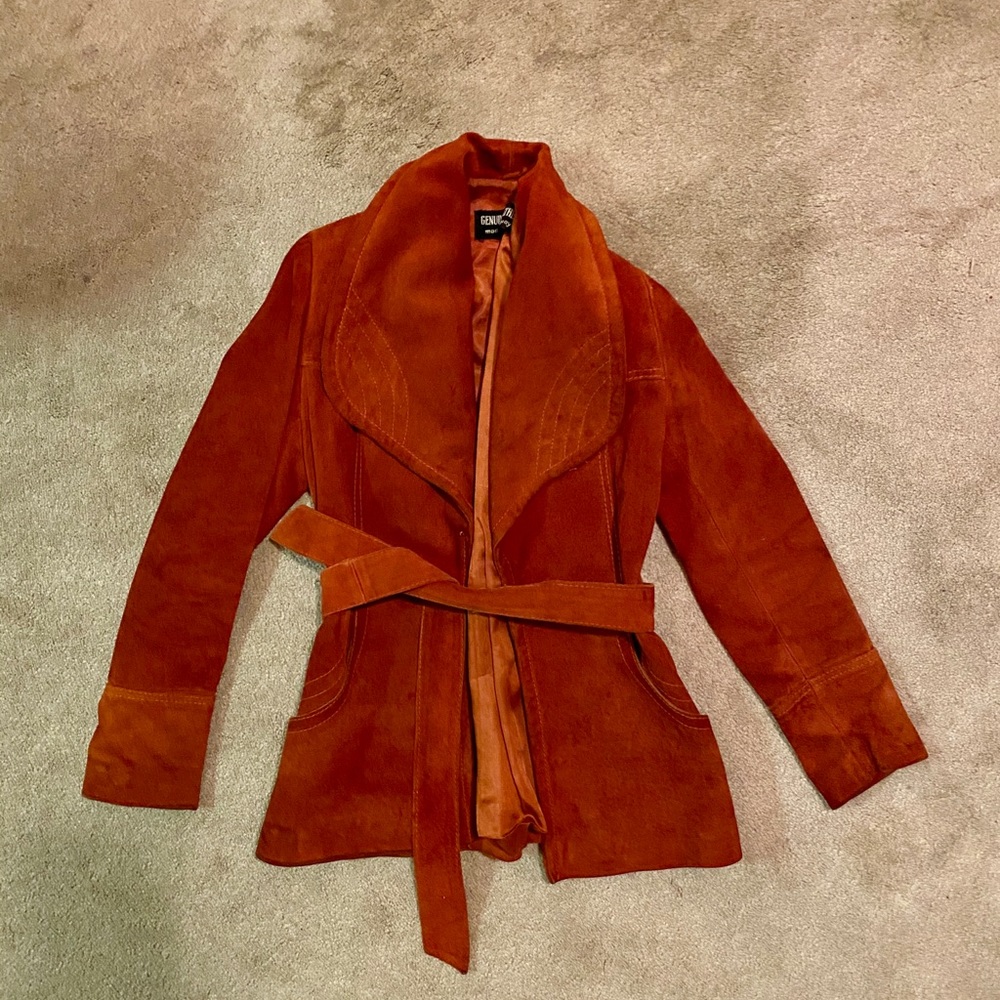 1960s VINTAGE suede genuine leather jacker